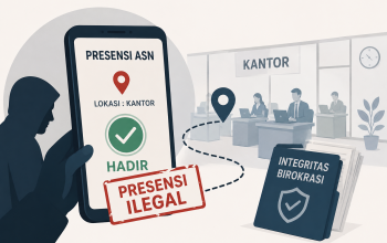 Ilustrasi absen ASN