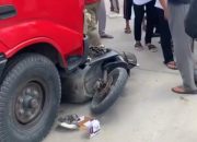 Geger, Pengendara Sepeda Motor Tewas Ditabrak Truk Saat Lawan Arus di Jalan Soekarno Hatta Pekanbaru
