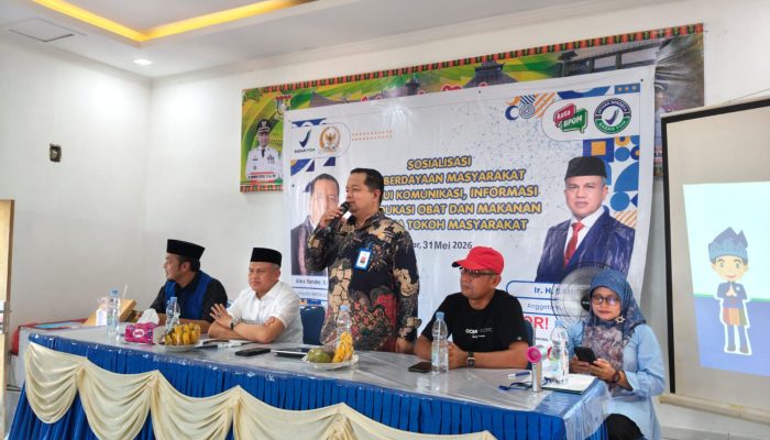 BBPOM di Pekanbaru Bersama Anggota DPR RI Sahidin Edukasi Masyarakat Kampa Soal Stunting dan Keamanan Pangan