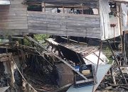 Abrasi Mengganas di Kuala Enok, Empat Rumah Ambruk dan Hanyut ke Sungai