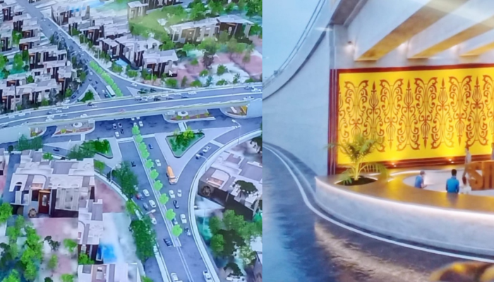 Ini Dia Desain Flyover Simpang Garuda Sakti Panam, Ornamen Melayunya Bikin Tampilan Makin Elegan