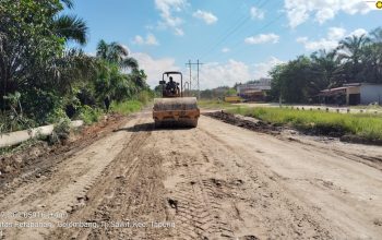 Alat Berat Turun, Perbaikan Jalan Petapahan-Gelombang Dikebut Meski Anggaran Terbatas